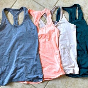 Athleta Racer Back Tanks set of 4